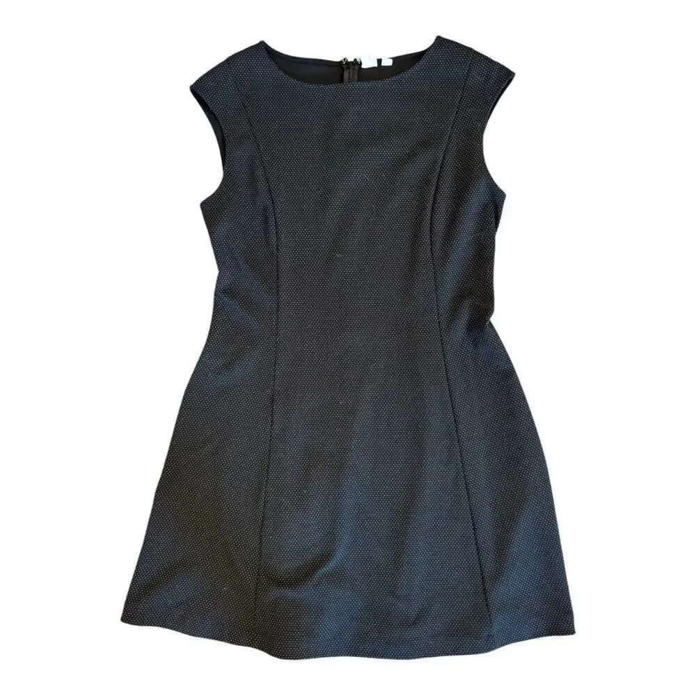 GAP Dress Womens Black White Polka Dot Fit & Flare Dress Retro Size 14 - Picture 1 of 4